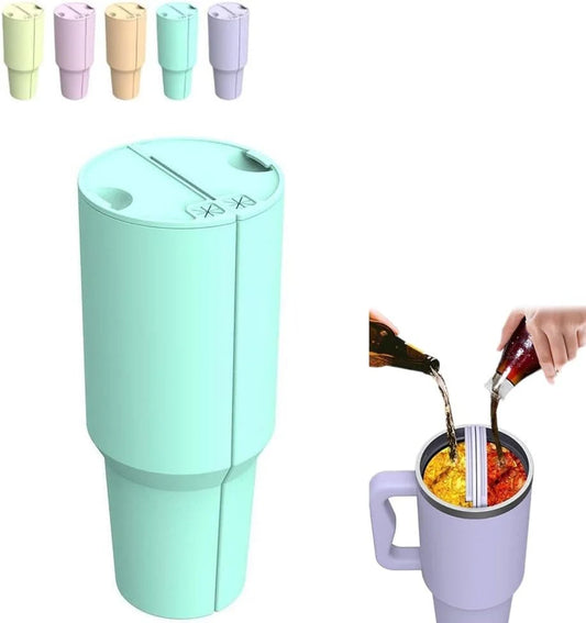 2-in-1 Drink Separator Silicone Liner for Stanley Cup 40 oz