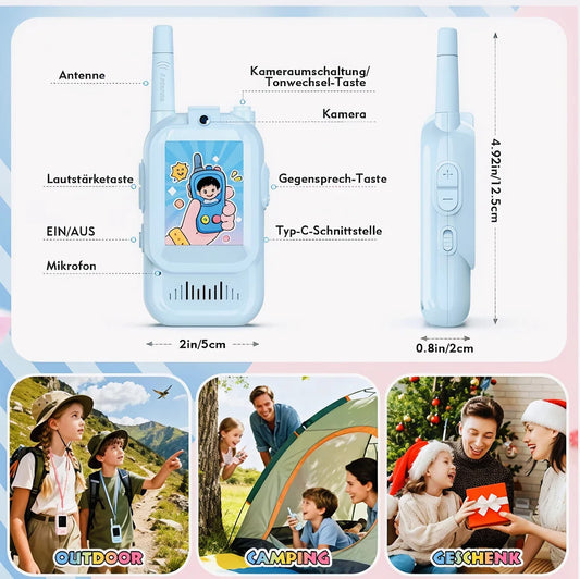 Video Walkie Talkie for Kids (5-7 Years) “ Rechargeable Toy