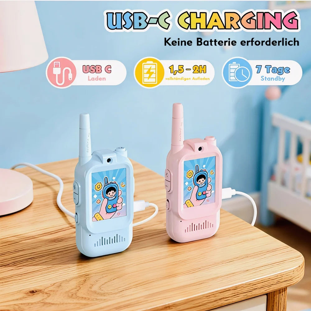 Video Walkie Talkie for Kids (5-7 Years) “ Rechargeable Toy